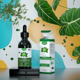 Gouttes de chlorophylle Horjoy avec menthe fraîche