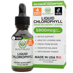 Gouttes de chlorophylle liquide Benevolent 141g vue de face