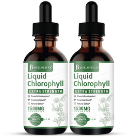 Gouttes de chlorophylle liquide JB Wellness Co flacon avant
