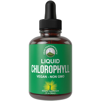 Gouttes de chlorophylle liquide Peak Performance 82g vue avant