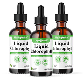 Gouttes de chlorophylle LIQUIDHEALTH bouteille vue de face