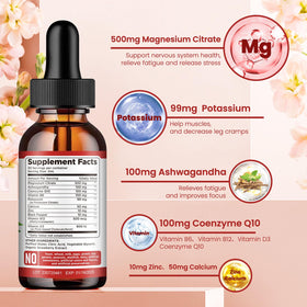 Gouttes de citrate de potassium et magnésium dilib avec étiquette