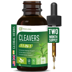Gouttes de Cleavers ECOLINIA 60 ml vue de face