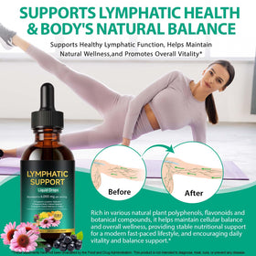 Gouttes de drainage lymphatique AEBEFBAW sur une table en bois