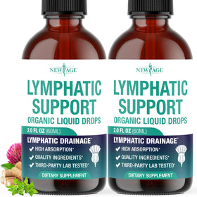 Gouttes de Drainage Lymphatique Bio NEW AGE 120 ml vue de face