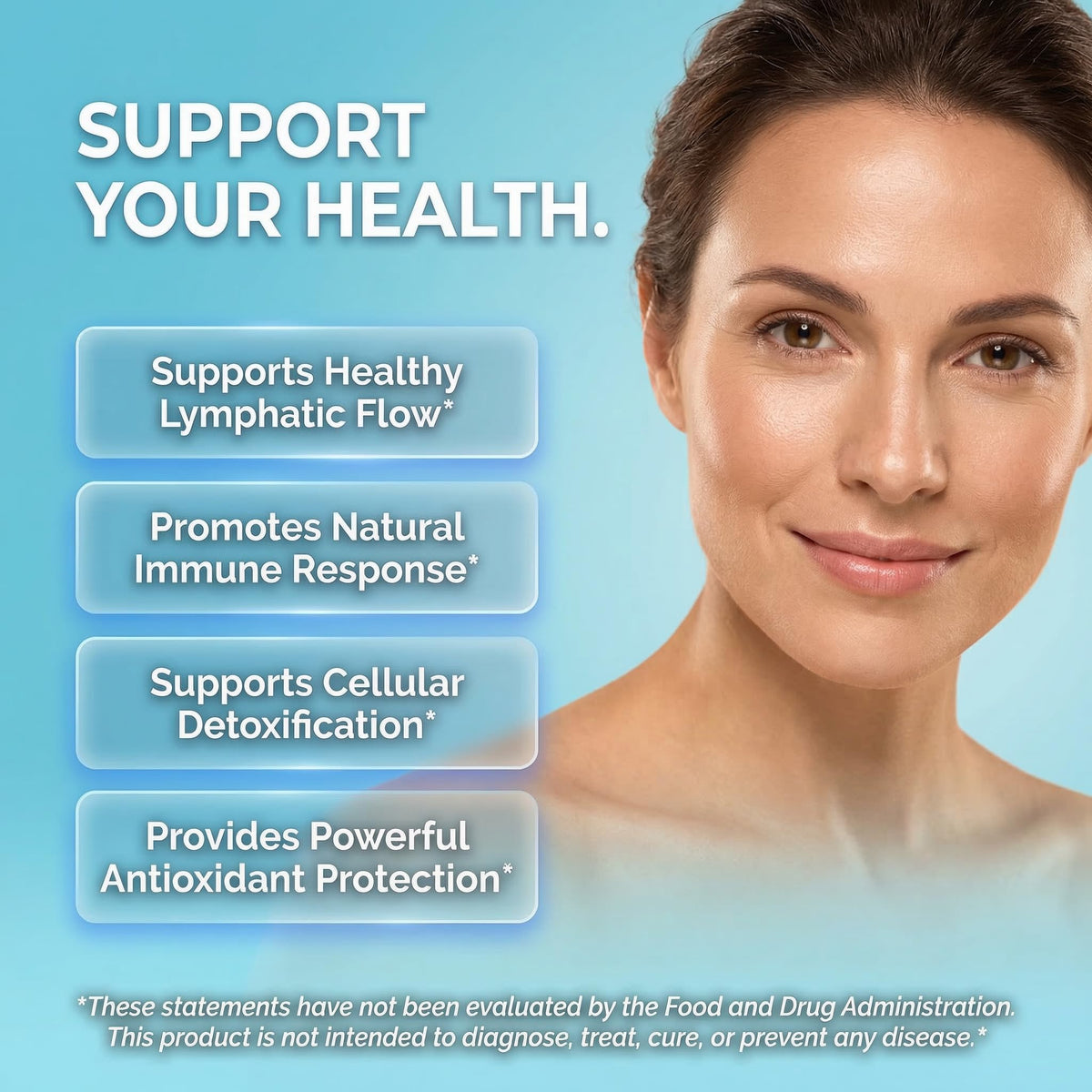 Gouttes de drainage lymphatique Clean Nutraceuticals flacon arrière
