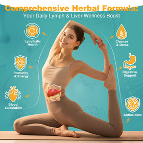 Gouttes de drainage lymphatique MaxHemp avec une cuillère doseuse