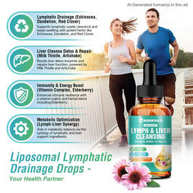 Gouttes de drainage lymphatique Maxhemphealth 60ML en mode de vie actif