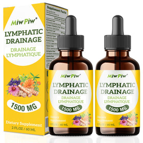 Gouttes de Drainage Lymphatique Miw Piw vue avant avec étiquette