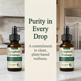 Gouttes de drainage lymphatique Nukupuns avec un fond naturel