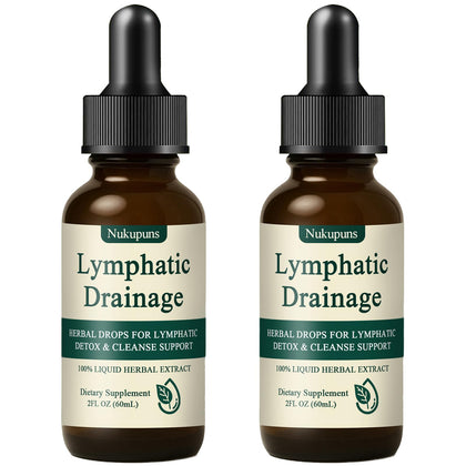 Gouttes de drainage lymphatique Nukupuns flacon avant vue