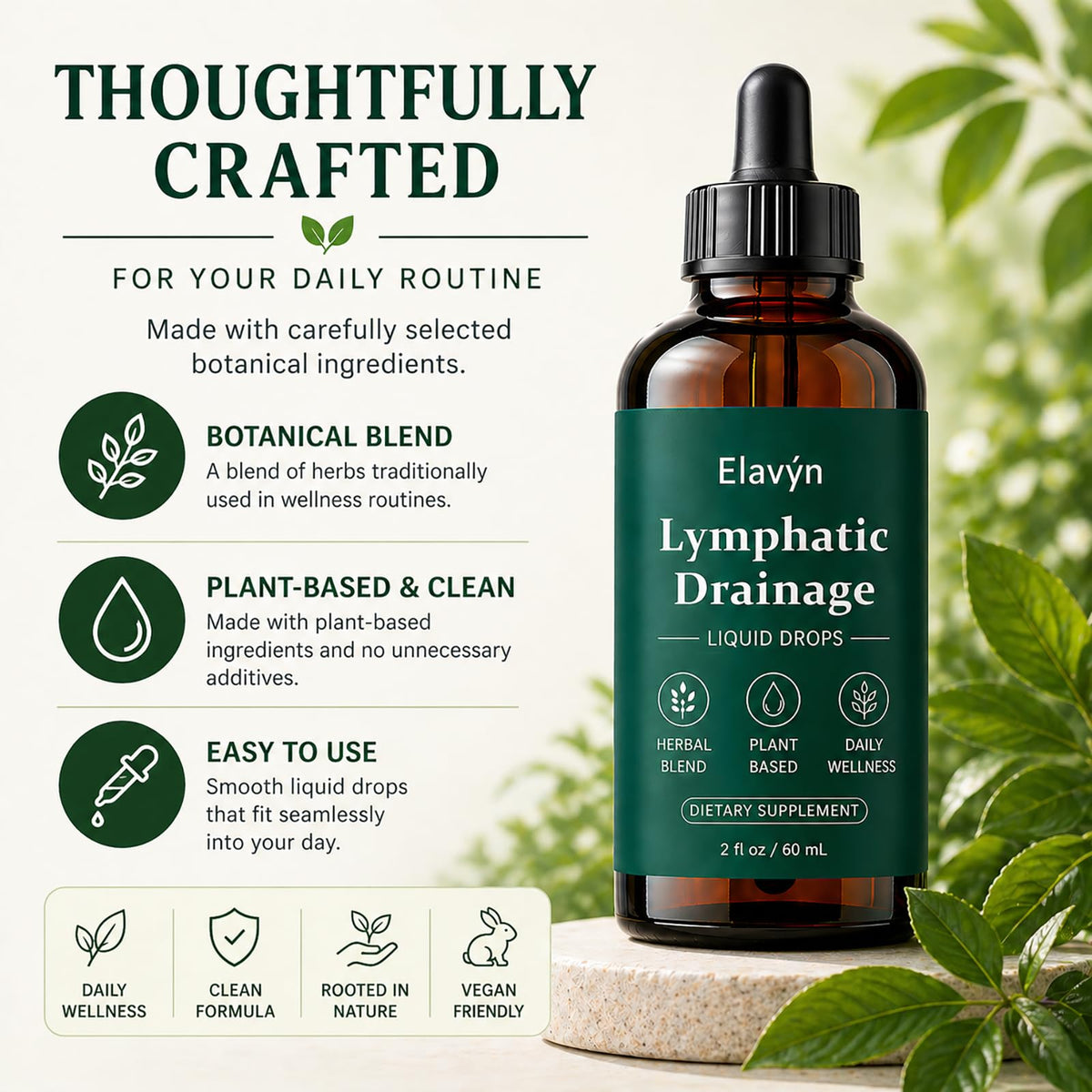 Gouttes de Drainage Lymphatique OSTEO ALIVE avec ingrédients botaniques