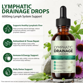 Gouttes de Drainage Lymphatique QZFICNJY flacon ouvert