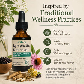 Gouttes de drainage lymphatique vegan 281g flacon arrière