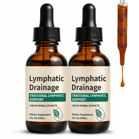 Gouttes de drainage lymphatique vegan 281g flacon avant