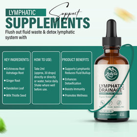 Gouttes de Drainage Lymphatique zestyfit versées dans une cuillère