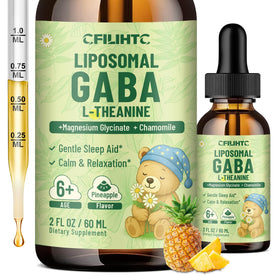 Gouttes de GABA Liposomal L-Théanine CFILIHTC bouteille vue de face