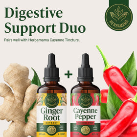 Gouttes de gingembre HERBAMAMA avec des ingrédients naturels