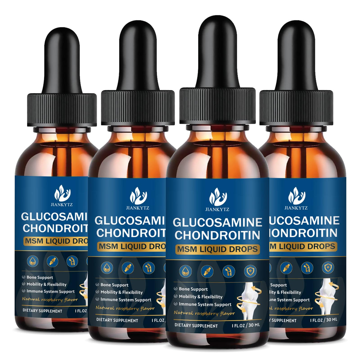 Gouttes de Glucosamine Chondroïtine MSM JIANKYTZ 30 ml vue avant
