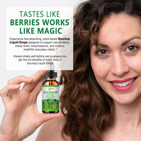 Gouttes de graviola bio JINGYAT avec étiquette et dosage