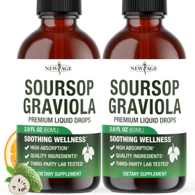 Gouttes de Graviola NEW AGE 118 ml vue avant avec étiquette