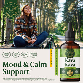 Gouttes de Kava HERBAMAMA avec compte-gouttes