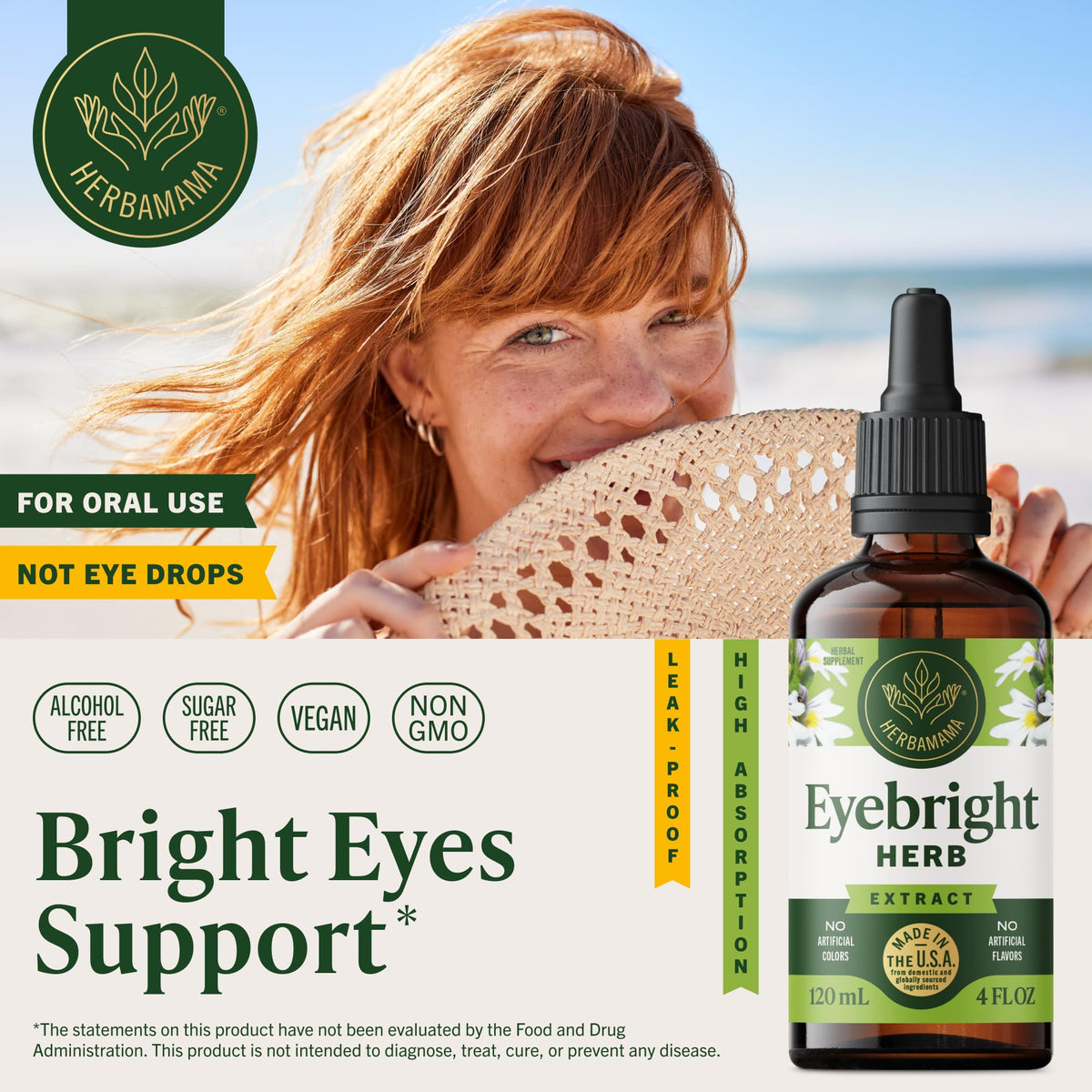 Gouttes de la teinture Eyebright dans un verre d'eau
