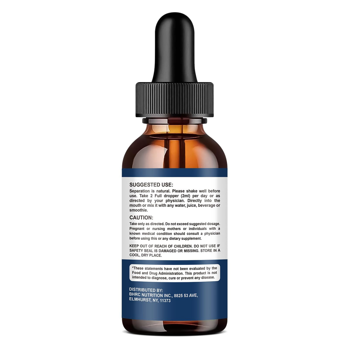 Gouttes de magnésium glycinate 500mg de dilib, prise sous la langue