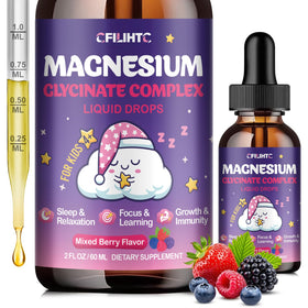 Gouttes de magnésium glycinate CFILIHTC flacon avant avec étiquette