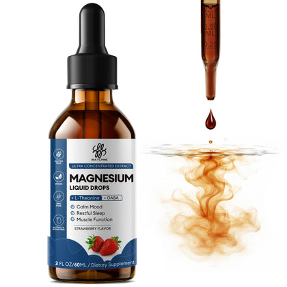 Gouttes de magnésium glycinate iMATCHME 2 fl oz saveur fraise vue avant