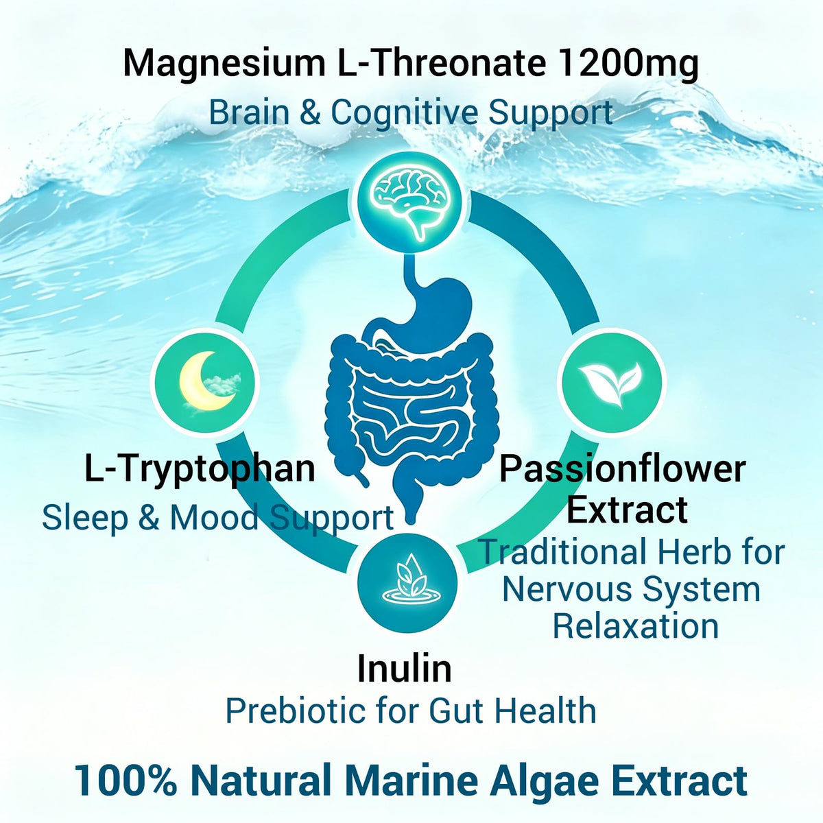 Gouttes de magnésium L-thréonate en format liquide