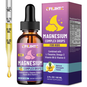 Gouttes de magnésium liquide CFILIHTC face avant avec étiquette ananas