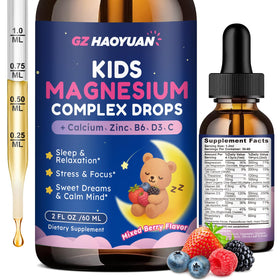 Gouttes de magnésium liquide pour enfants GZ HAOYUAN flacon de 60ml