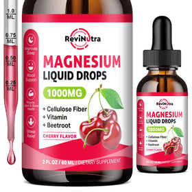 Gouttes de magnésium liquide ReviNutra 1000 mg vue de face
