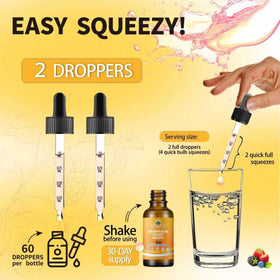 Gouttes de magnésium oxyde NIUTRLUXE avec compte-gouttes