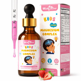 Gouttes de magnésium Wellcatcher 60ml saveur fraise vue avant
