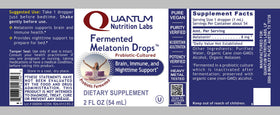 Gouttes de mélatonine Quantum Nutrition dans un environnement de sommeil
