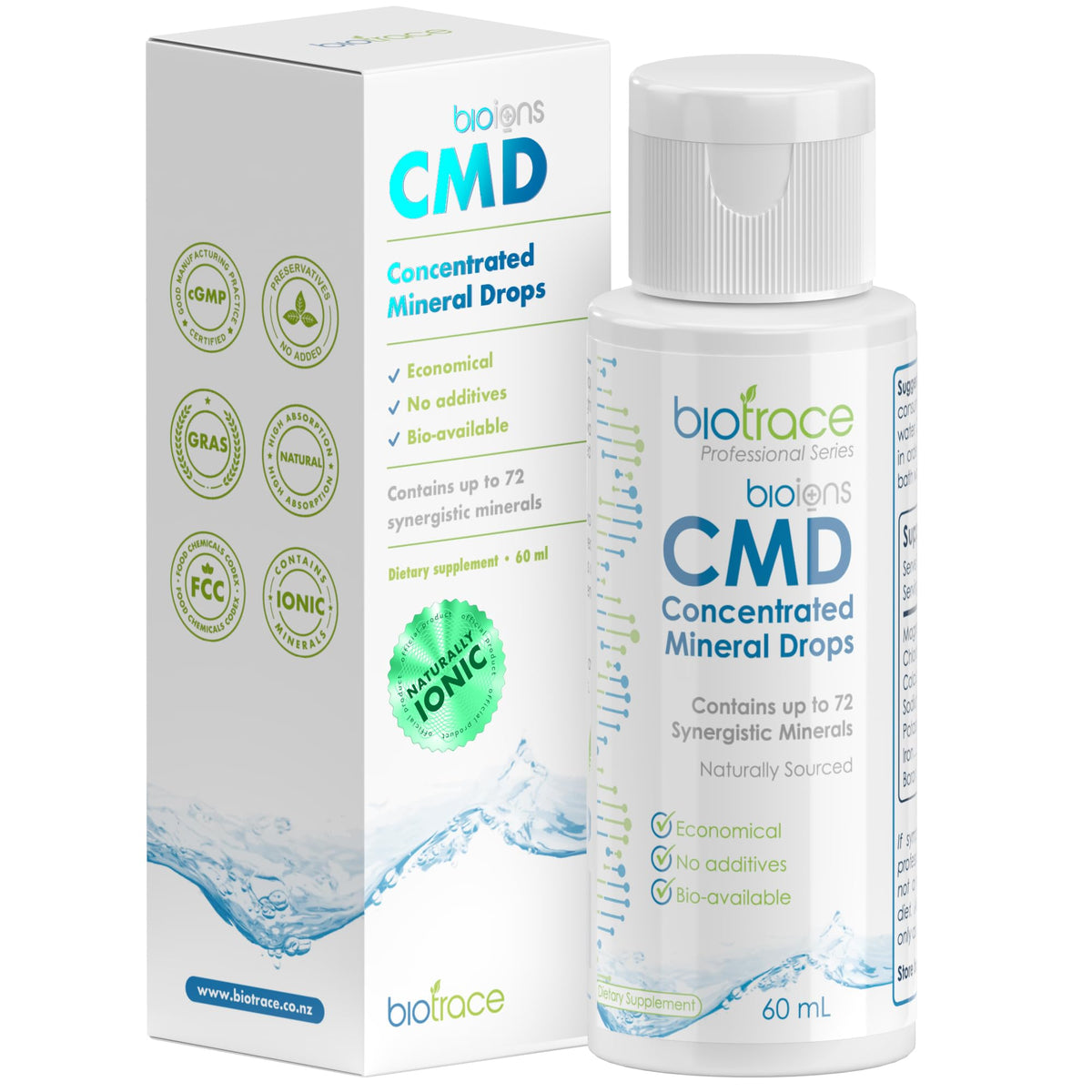 Gouttes de Minéraux Trace biotrace, flacon de 60 ml