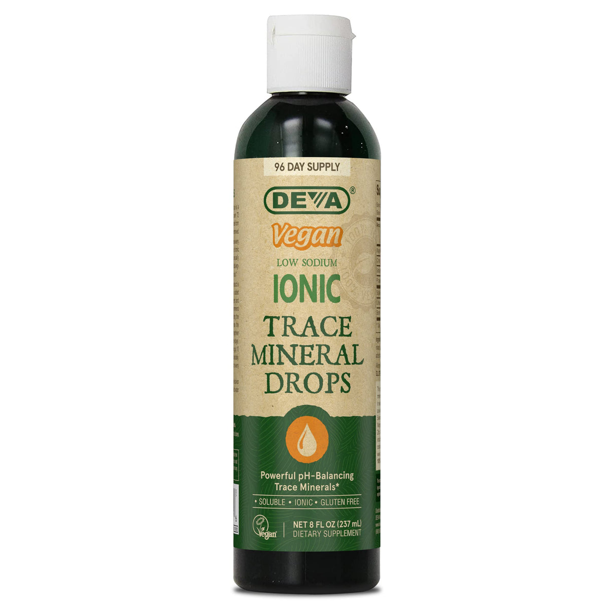 Gouttes de Minéraux Trace DEVA 8 Fl Oz vue avant