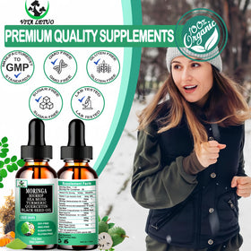 Gouttes de Moringa Vita letuo avec une cuillère doseuse