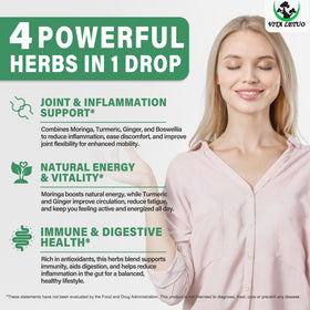Gouttes de Moringa Vita letuo sur une cuillère