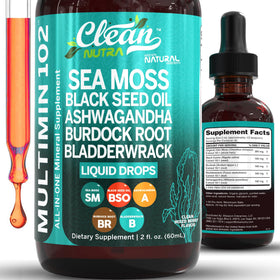 Gouttes de Mousse de Mer Biologique Clean Nutraceuticals vue de face