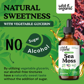 Gouttes de mousse de mer Wild & Organic avec une cuillère doseuse