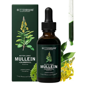 Gouttes de Mullein Betterbrand 140g vue avant avec étiquette