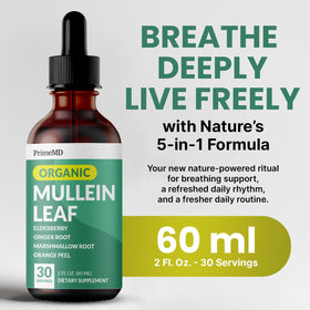 Gouttes de Mullein PrimeMD 5-en-1 flacon arrière