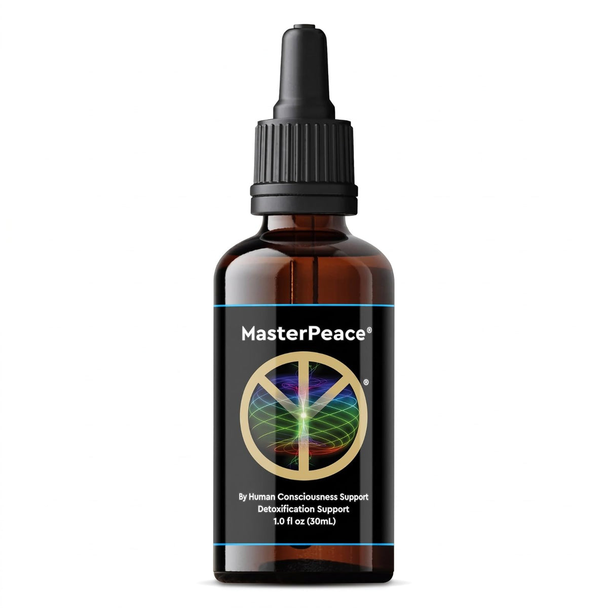 Gouttes de Nano Zéolite MasterPeace bouteille avant avec étiquette