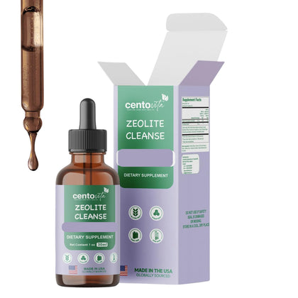 Gouttes de nettoyage zeolite centovita pour enfants 68g, bouteille avant