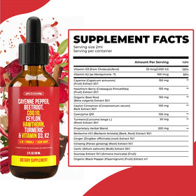 Gouttes de piment de cayenne Elite Goods sur un fond neutre