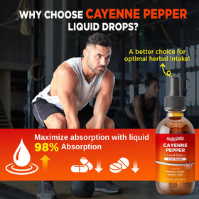 Gouttes de piment de cayenne HOLLEGEND avec citron frais