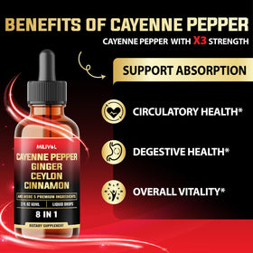 Gouttes de piment de cayenne MILIVOL avec pipette